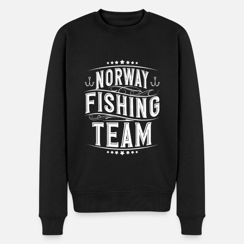 Norvège Pêche - Pull Premium bio Homme - noir