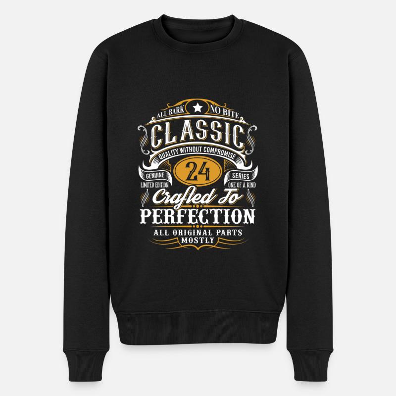 24e anniversaire - Pull Premium bio Homme - noir