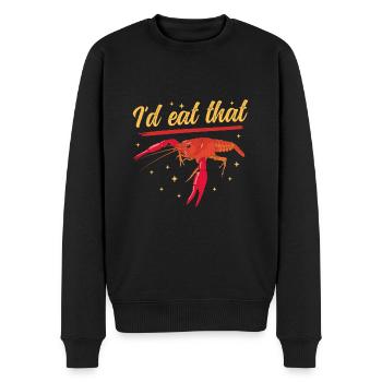 Crayfish Crayfish Seafood Gifts - Men's Premium Organic Jumper - black - Front - Nico (187cm)