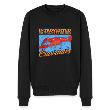 Crayfish Noble Crayfish Crayfish Seafood Gift - Men's Premium Organic Jumper - black - Front - Nico (187cm)