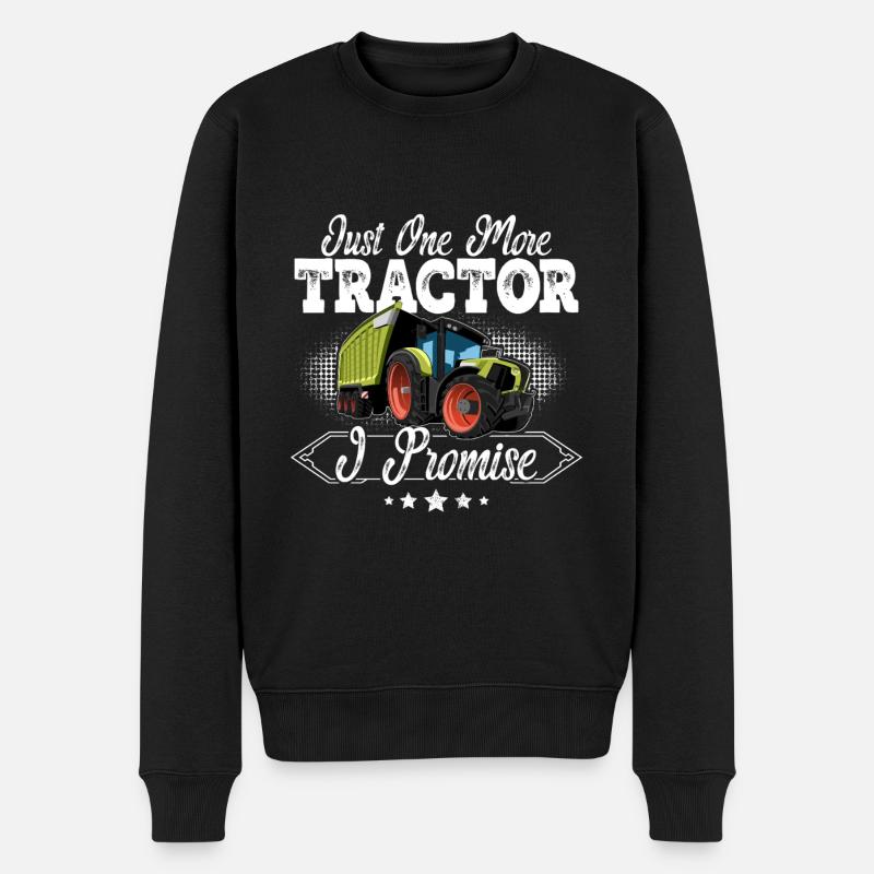 Traktor Landwirt - Männer Premium Bio Pullover - Schwarz