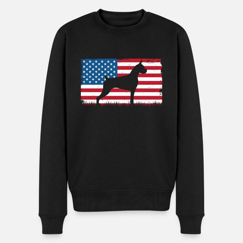 Chien boxeur - Pull Premium bio Homme - noir