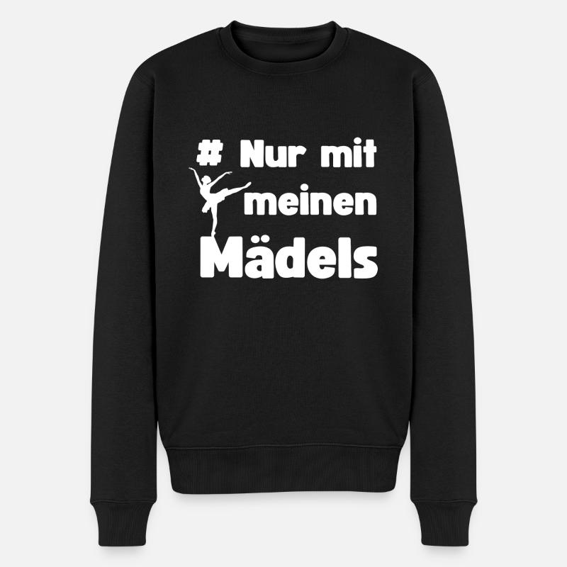 Nur mit meinen Mädels Ballett Gemeinschaft Verein - Männer Premium Bio Pullover - Schwarz