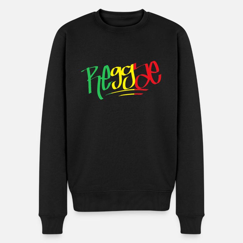 Reggae Rasta - Pull Premium bio Homme - noir