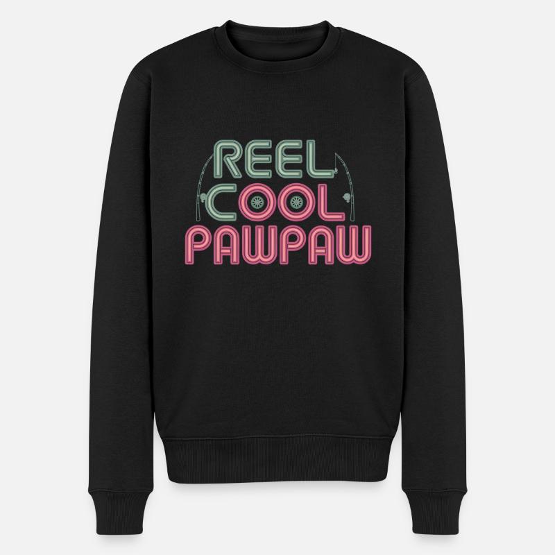 Reel Cool Pawpaw 15 - Männer Premium Bio Pullover - Schwarz