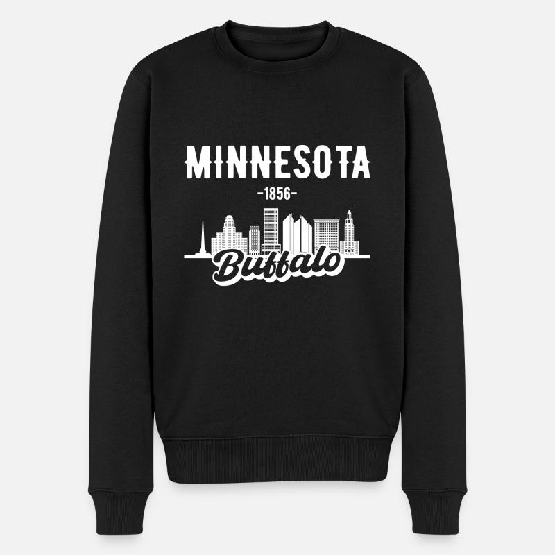Buffalo Minnesota Skyline Cadeau - Pull Premium bio Homme - noir