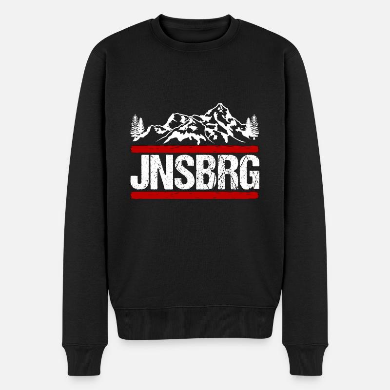 Zittauer Gebirge Jonsberg Wanderung Geschenk - Männer Premium Bio Pullover - Schwarz
