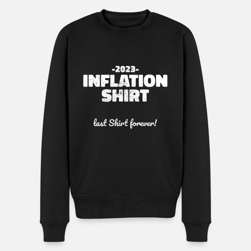 Inflation 2023 Citation Cadeau - Pull Premium bio Homme - noir