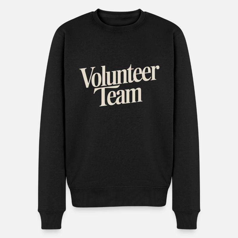 Volunteer Team 12 - Männer Premium Bio Pullover - Schwarz