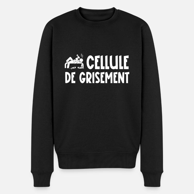 cellule de grisement - Pull Premium bio Homme - noir