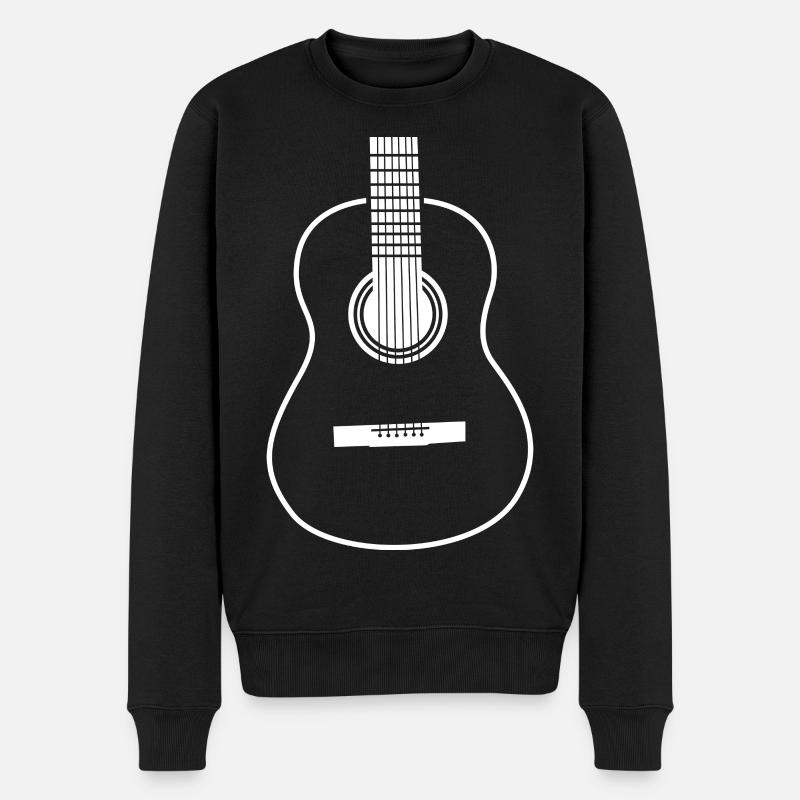 Croquis de guitare - Pull Premium bio Homme - noir
