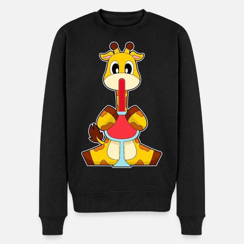 Vin rouge Girafe - Pull Premium bio Homme - noir