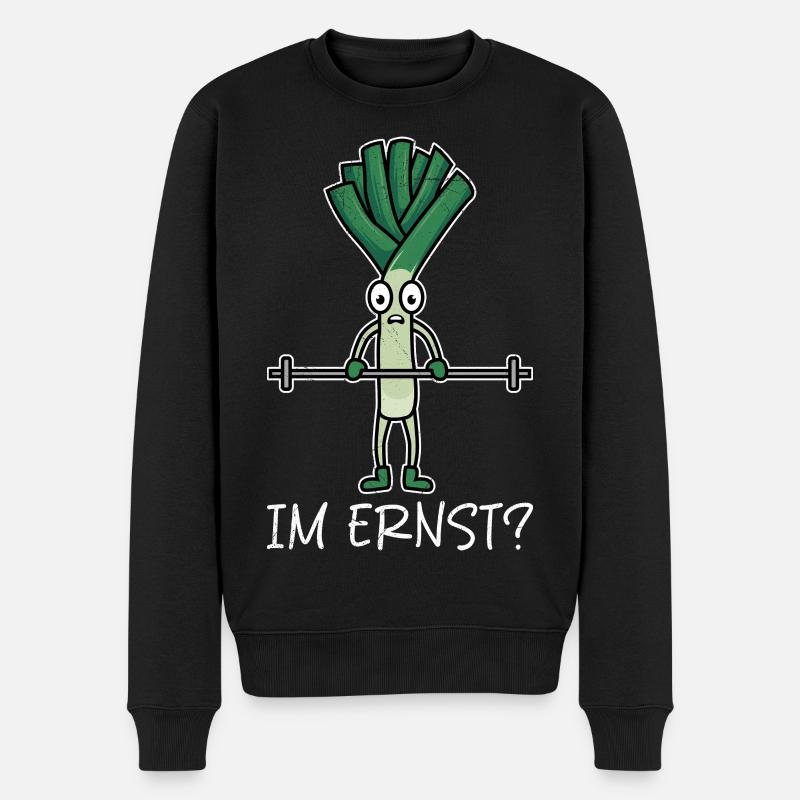 Gewichtheber IM ERNST??? Gym Lustiges - Pull Premium bio Homme - noir