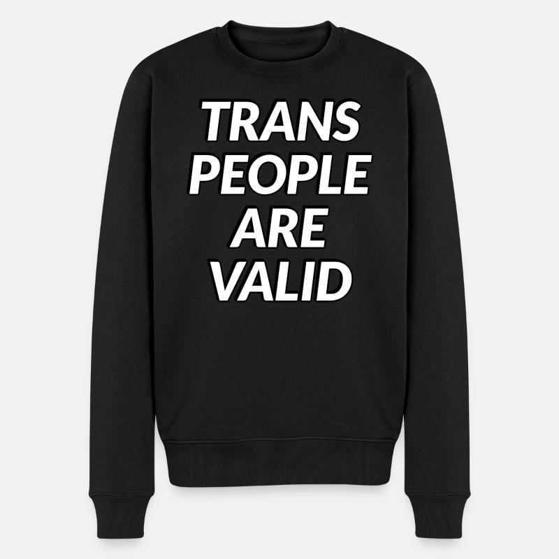Les personnes trans sont valides - Pull Premium bio Homme - noir