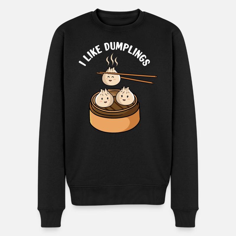 Boulettes Dim Sum - Pull Premium bio Homme - noir