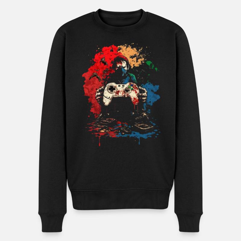 Gioco - Maglione ecologico premium da uomo - nero