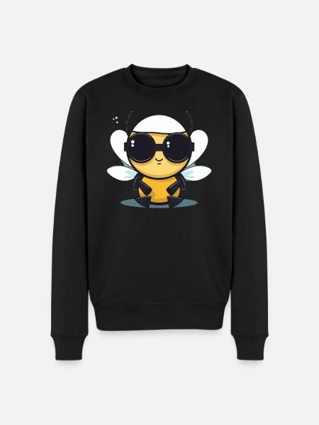 Bee Sunglasses Brummer Honey Bee - Men's Premium Organic Jumper - black