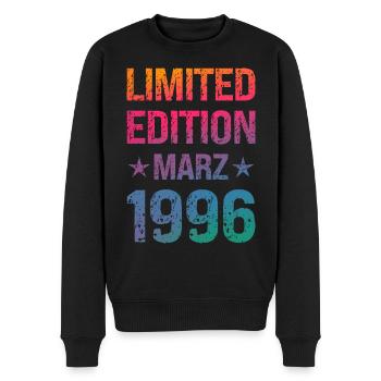 Fête d'anniversaire en édition limitée Vintage 1996 - Pull Premium bio Homme - noir - Devant - Nico (187cm)
