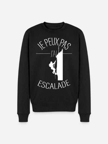 J'peux pas j'ai escalade - Pull Premium bio Homme - noir