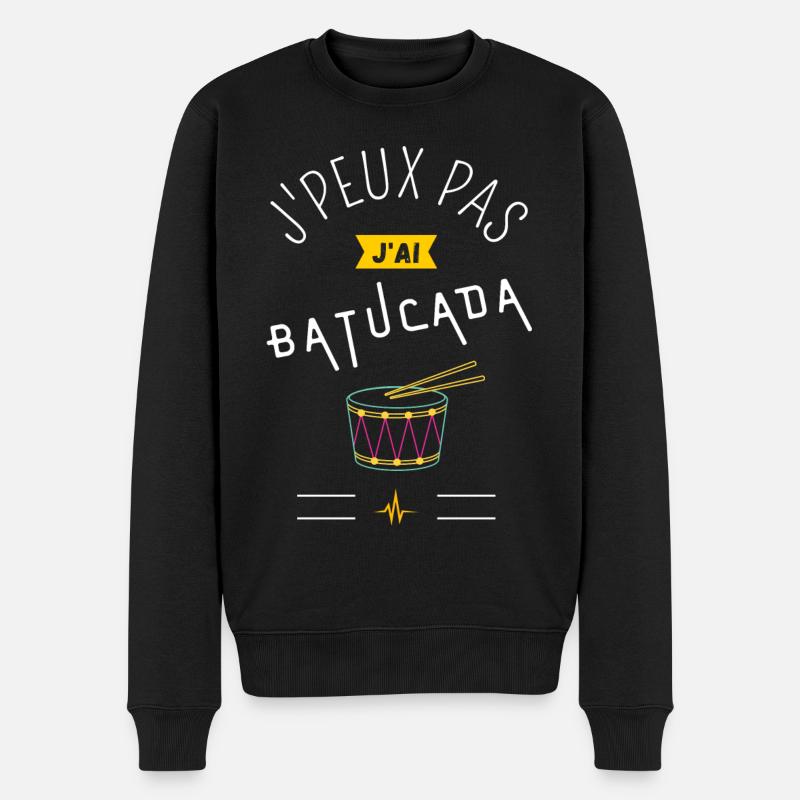 J'Peux pas J'Ai Batucada - Pull Premium bio Homme - noir