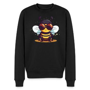 Bee Sunglasses Brummer Honey Bee - Men's Premium Organic Jumper - black - Front - Nico (187cm)