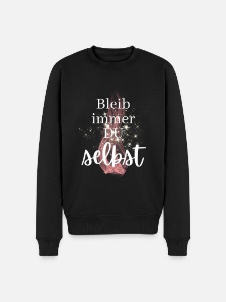 POSITIVE EINSTELLUNG MINDSET Motivation - Männer Premium Bio Pullover - Schwarz