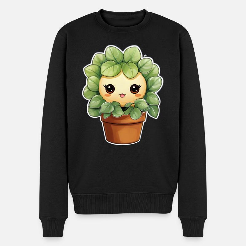 Plante mignonne - Pull Premium bio Homme - noir
