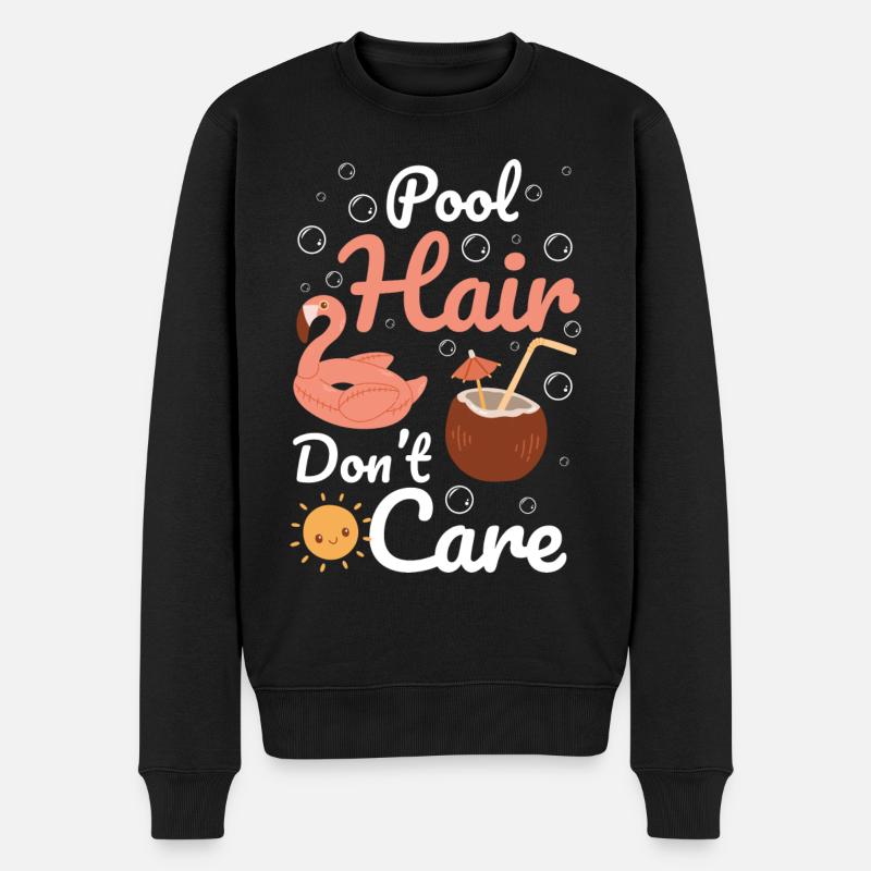 Piscine, L’Eau, Loisirs, Plongée - Pull Premium bio Homme - noir