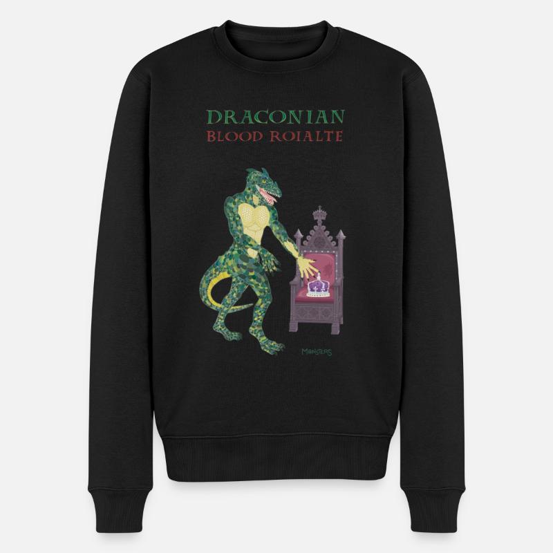 Lézard monstrueux royal - Pull Premium bio Homme - noir