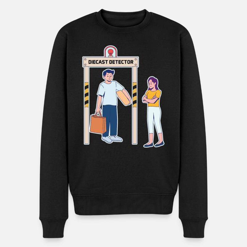 Vatertag Spielzeug Design - Männer Premium Bio Pullover - Schwarz