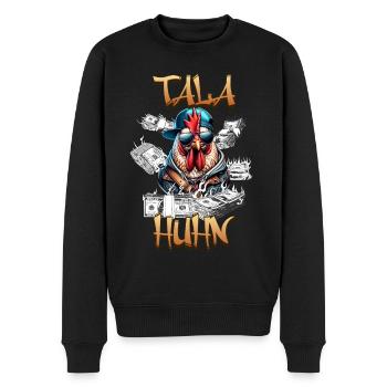 Langue des adolescents Talahun Talahon Tendance TikTok - Pull Premium bio Homme - noir - Devant - Nico (187cm)