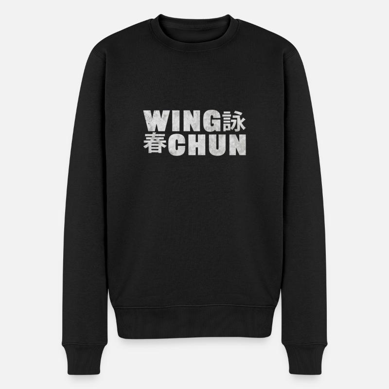 Wing Chun Sigle chinois - Pull Premium bio Homme - noir