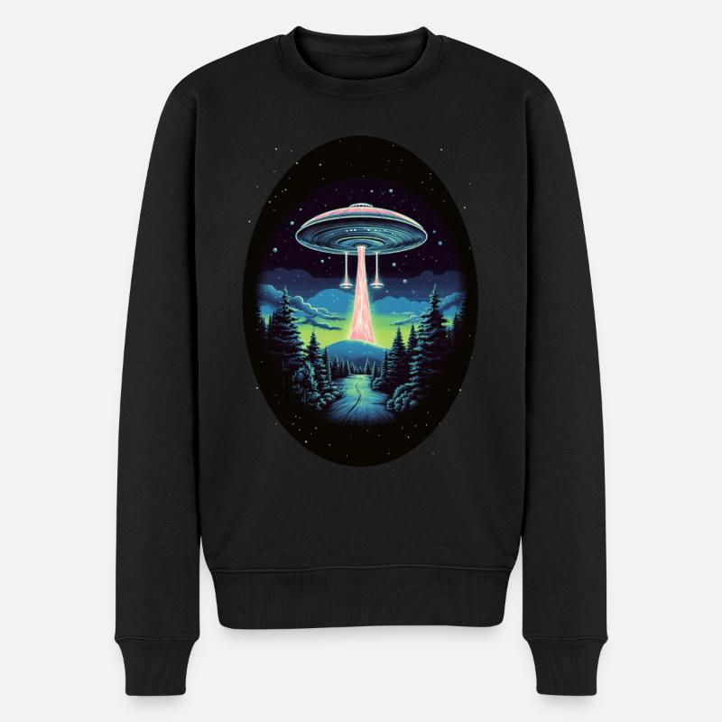 Aliens - Männer Premium Bio Pullover - Schwarz