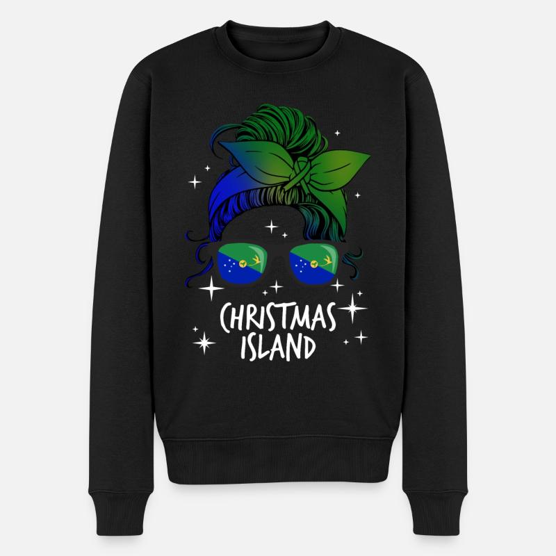Île Christmas - Pull Premium bio Homme - noir