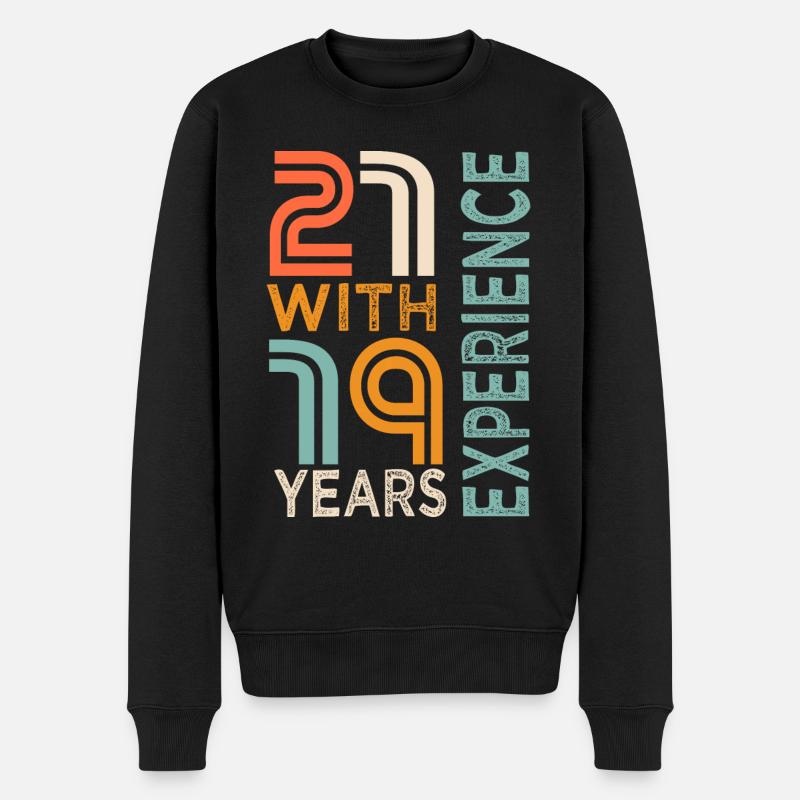 Geschenk zum 40. Geburtstag zum 40. Geburtstag - Männer Premium Bio Pullover - Schwarz
