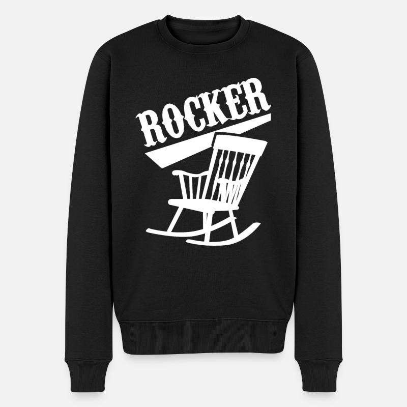 Rockeur - Pull Premium bio Homme - noir