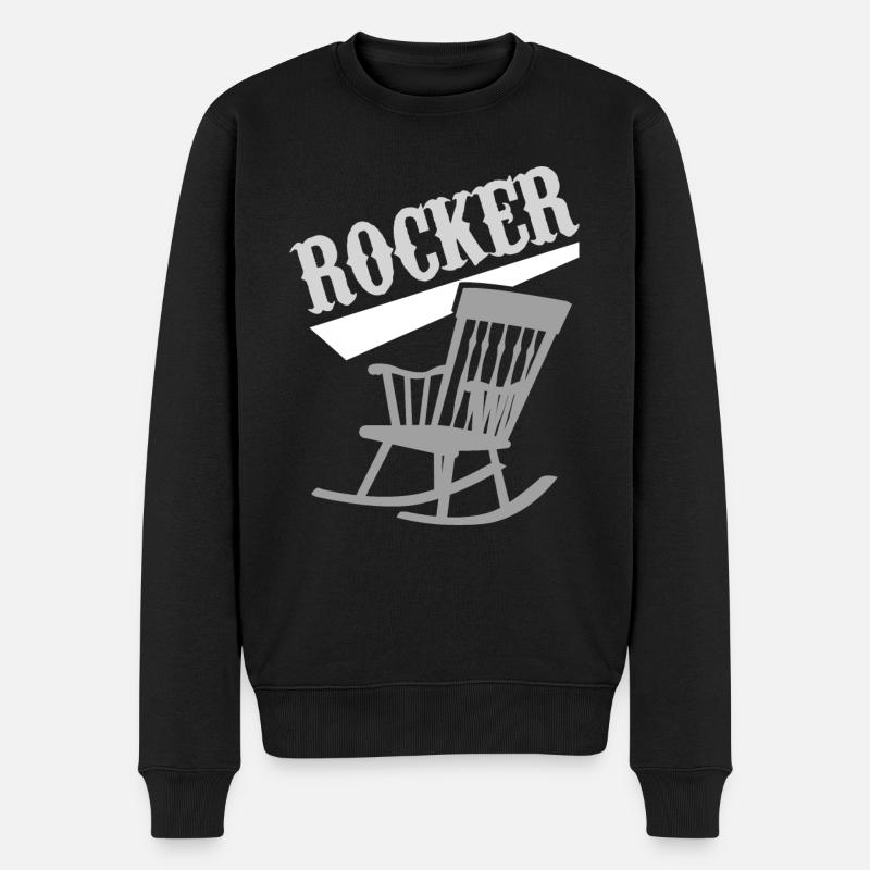 Wippe - Männer Premium Bio Pullover - Schwarz