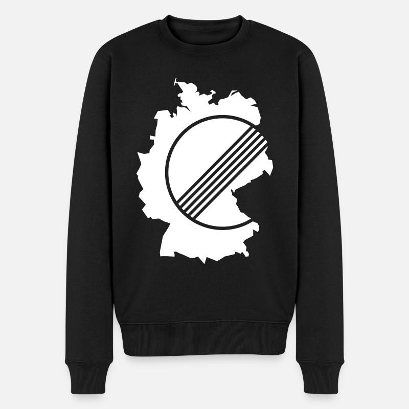 UNBEGRENZT DEUTSCHLAND by Unbegrenzt Apparel - Männer Premium Bio Pullover - Schwarz