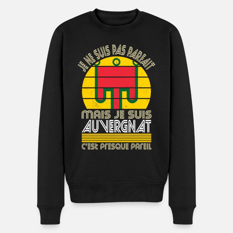 Je ne suis pas parfait mais je suis Auvergnat - Pull Premium bio Homme - noir