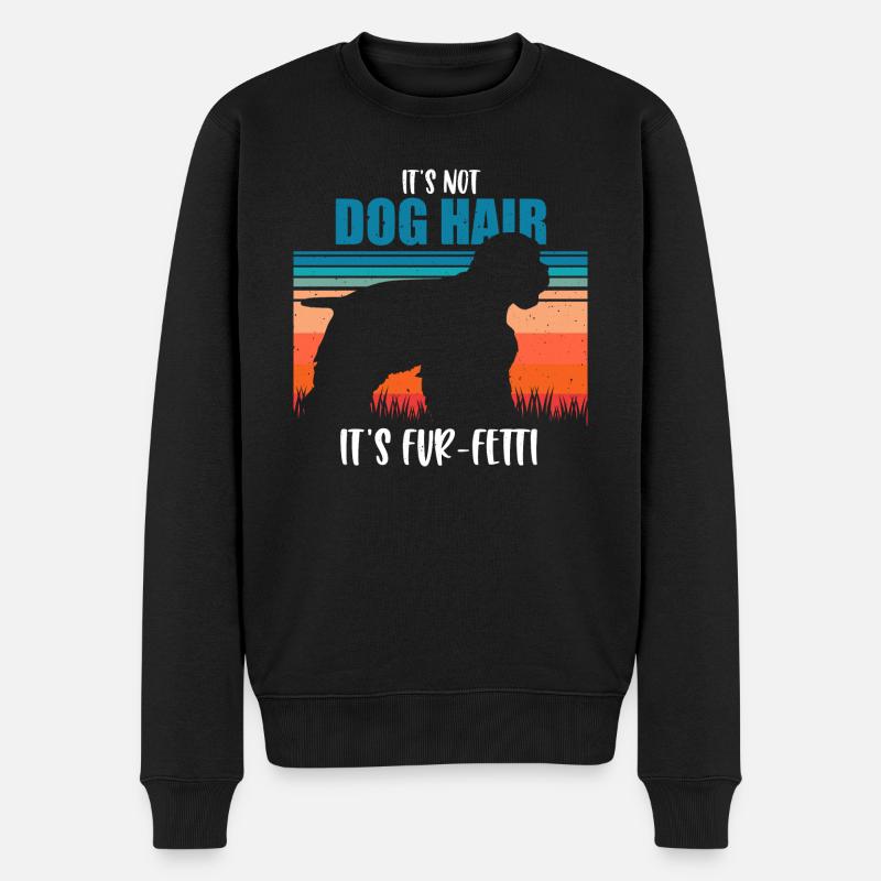 Cocker Spaniel américain - Pull Premium bio Homme - noir