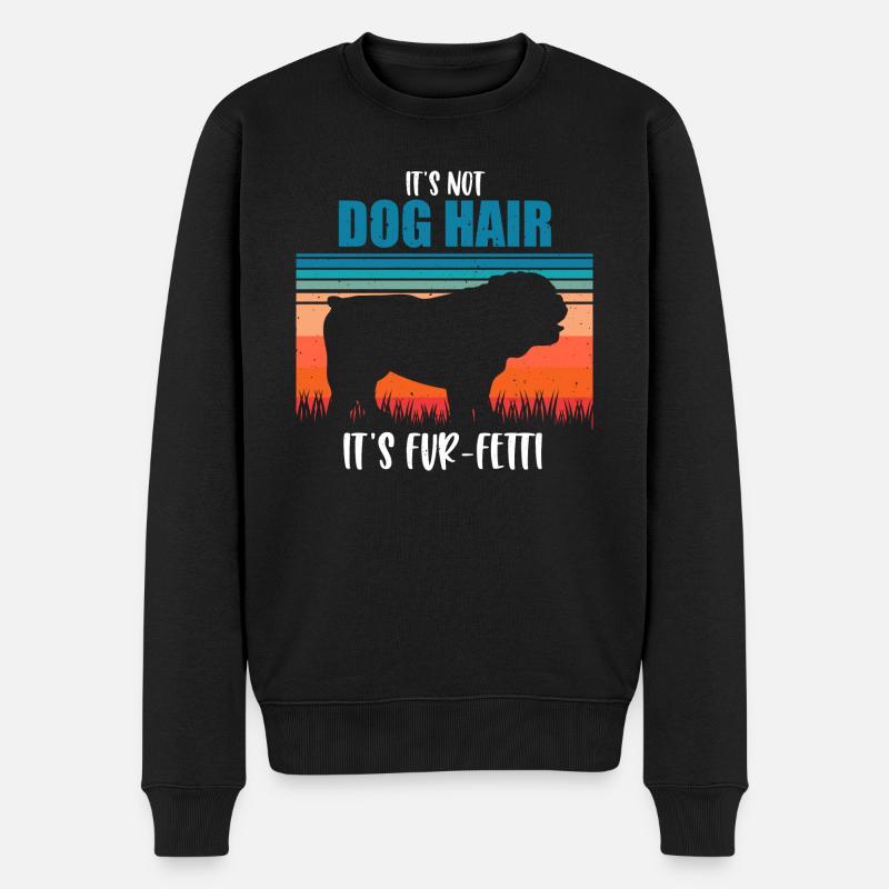 Bulldogge - Männer Premium Bio Pullover - Schwarz