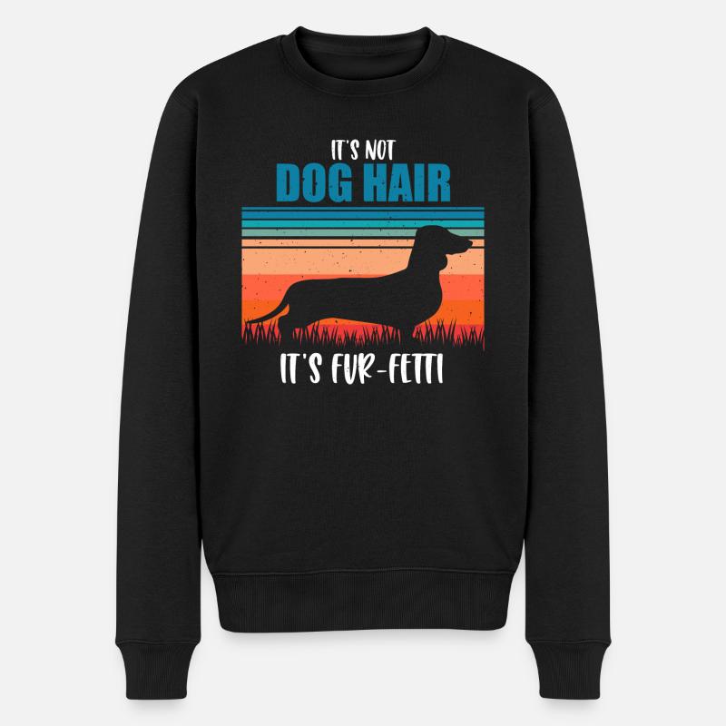 Dackel - Männer Premium Bio Pullover - Schwarz