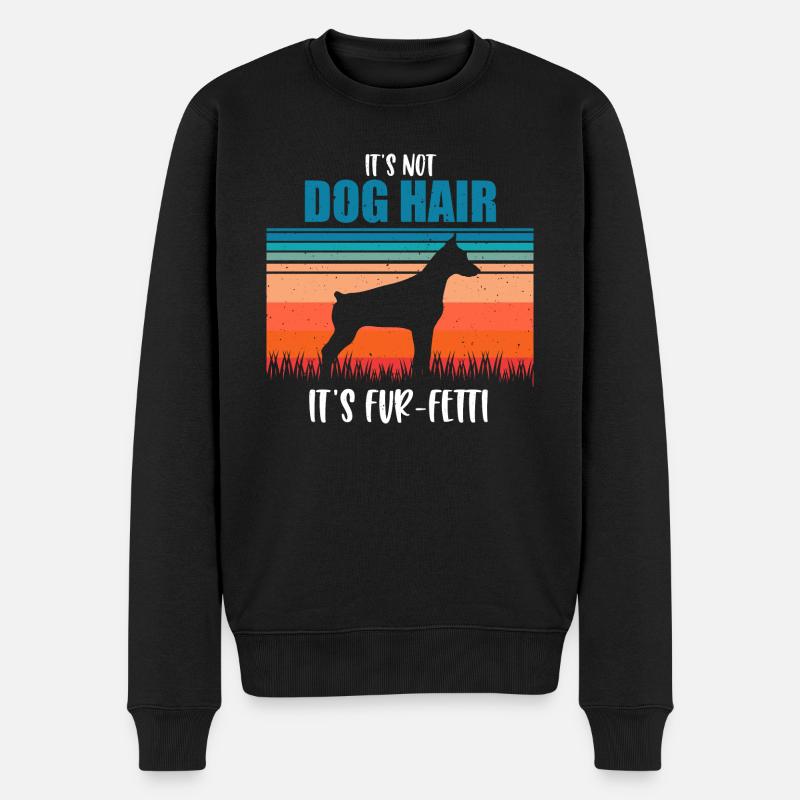 Dobermann - Männer Premium Bio Pullover - Schwarz