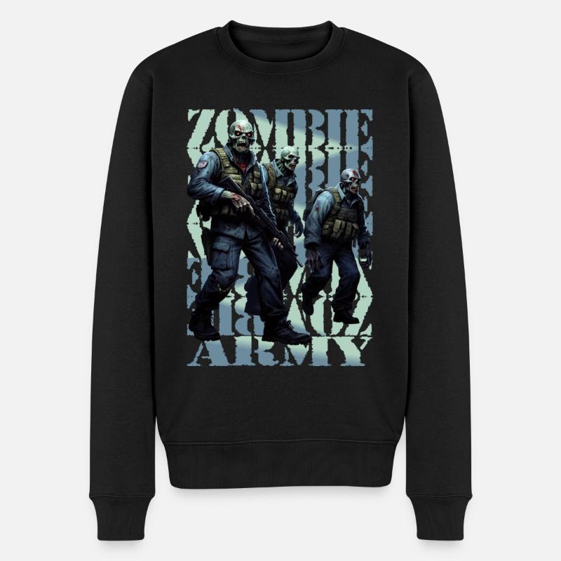 Armée de zombies - Pull Premium bio Homme - noir