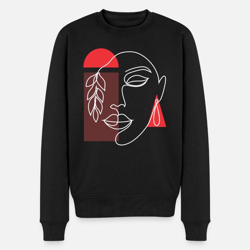 FEMME AFRO - Pull Premium bio Homme - noir