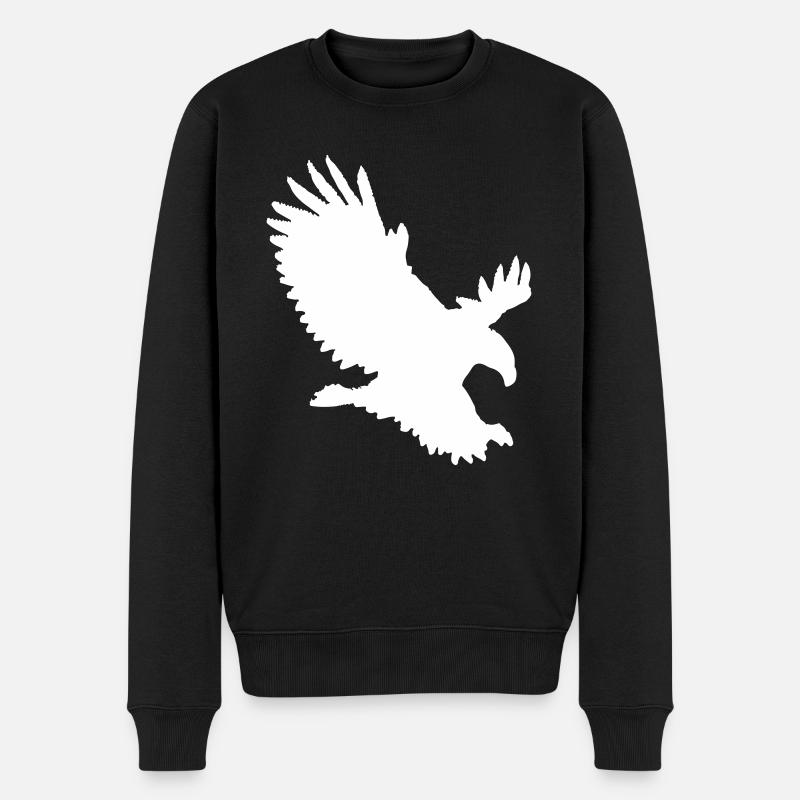 Aigle s’approchant - Pull Premium bio Homme - noir