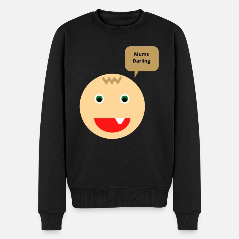 Mutterkinder aufgepasst - Männer Premium Bio Pullover - Schwarz