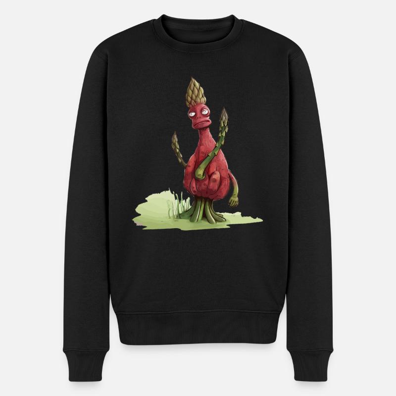 Asperges mécontentes - Pull Premium bio Homme - noir