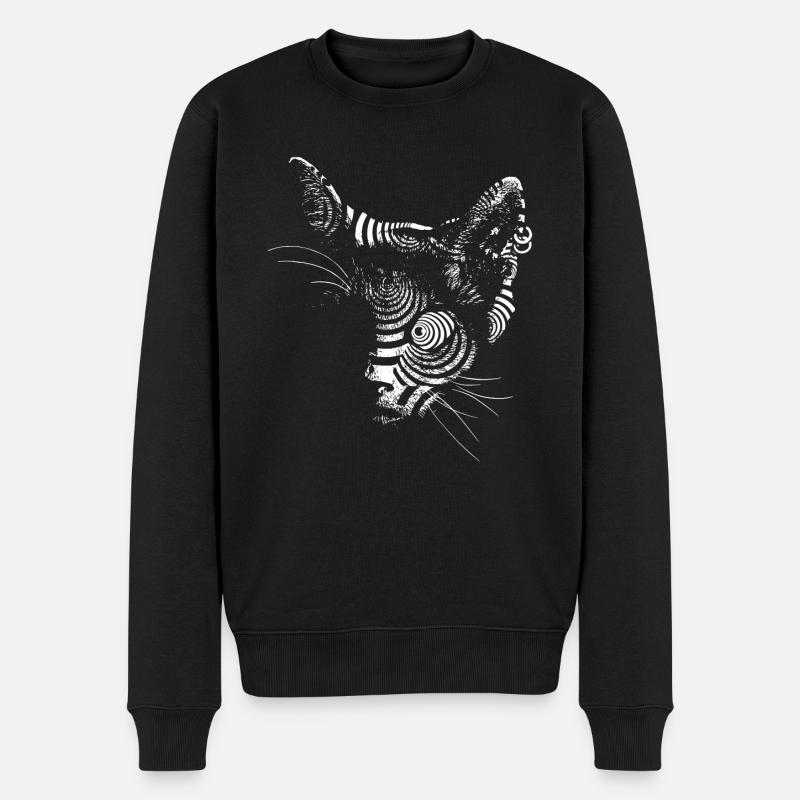 Cat techno - Pull Premium bio Homme - noir