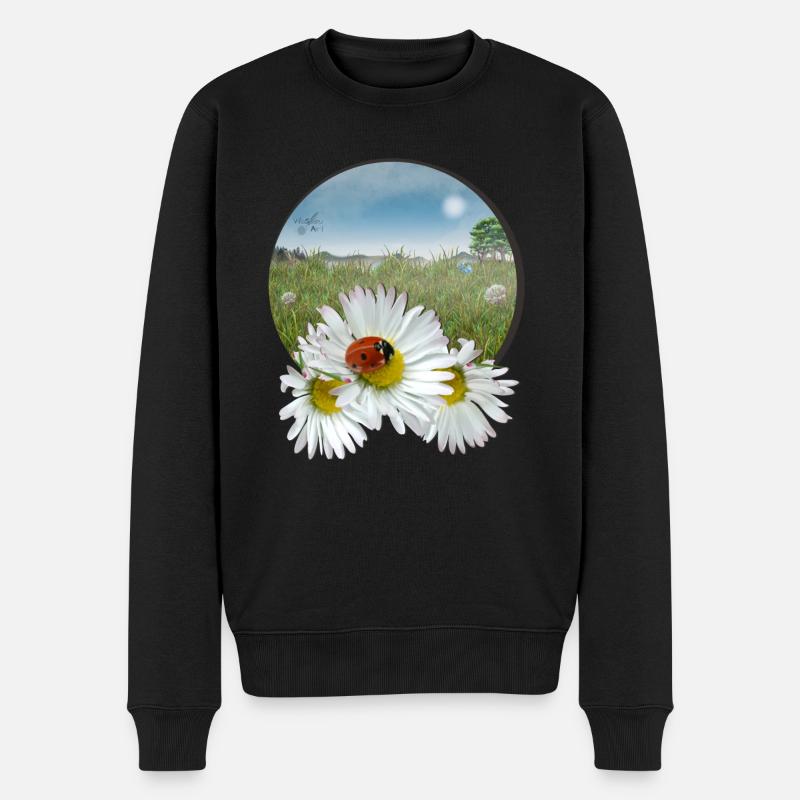 Prairie d’été - Pull Premium bio Homme - noir